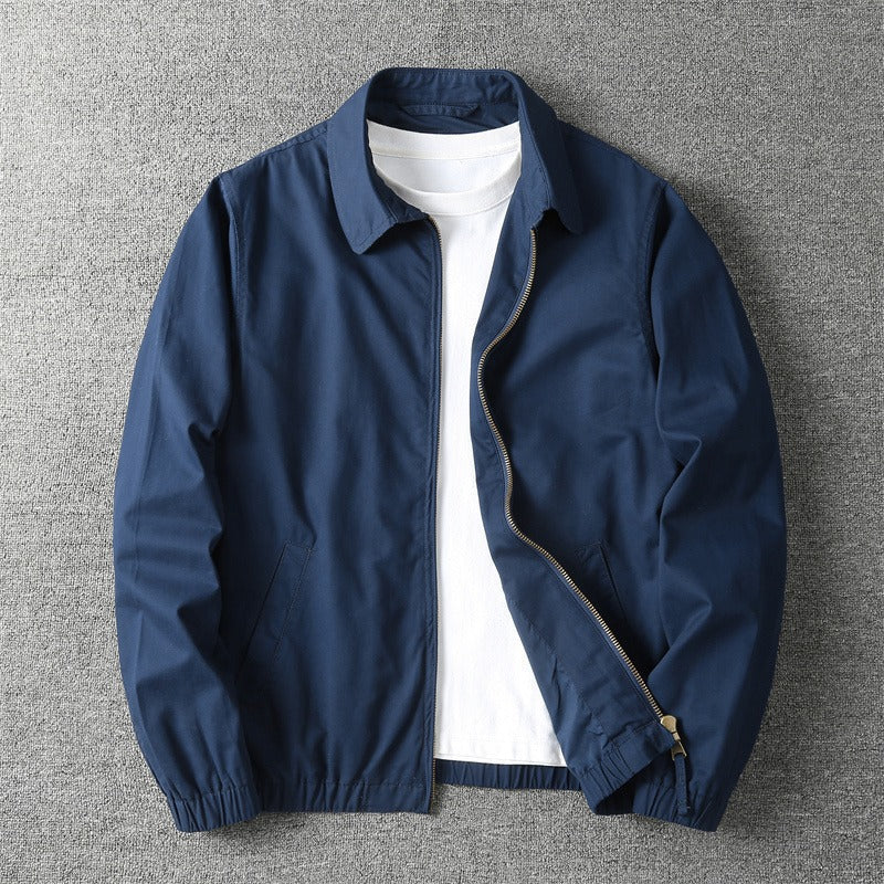 Men's Denim Jacket – Washed Distressed Relaxed Fit