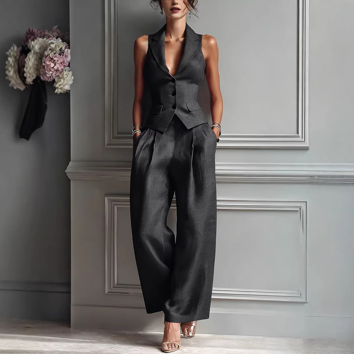 Women's Vest and Pants Set – Relaxed Tailored Fit