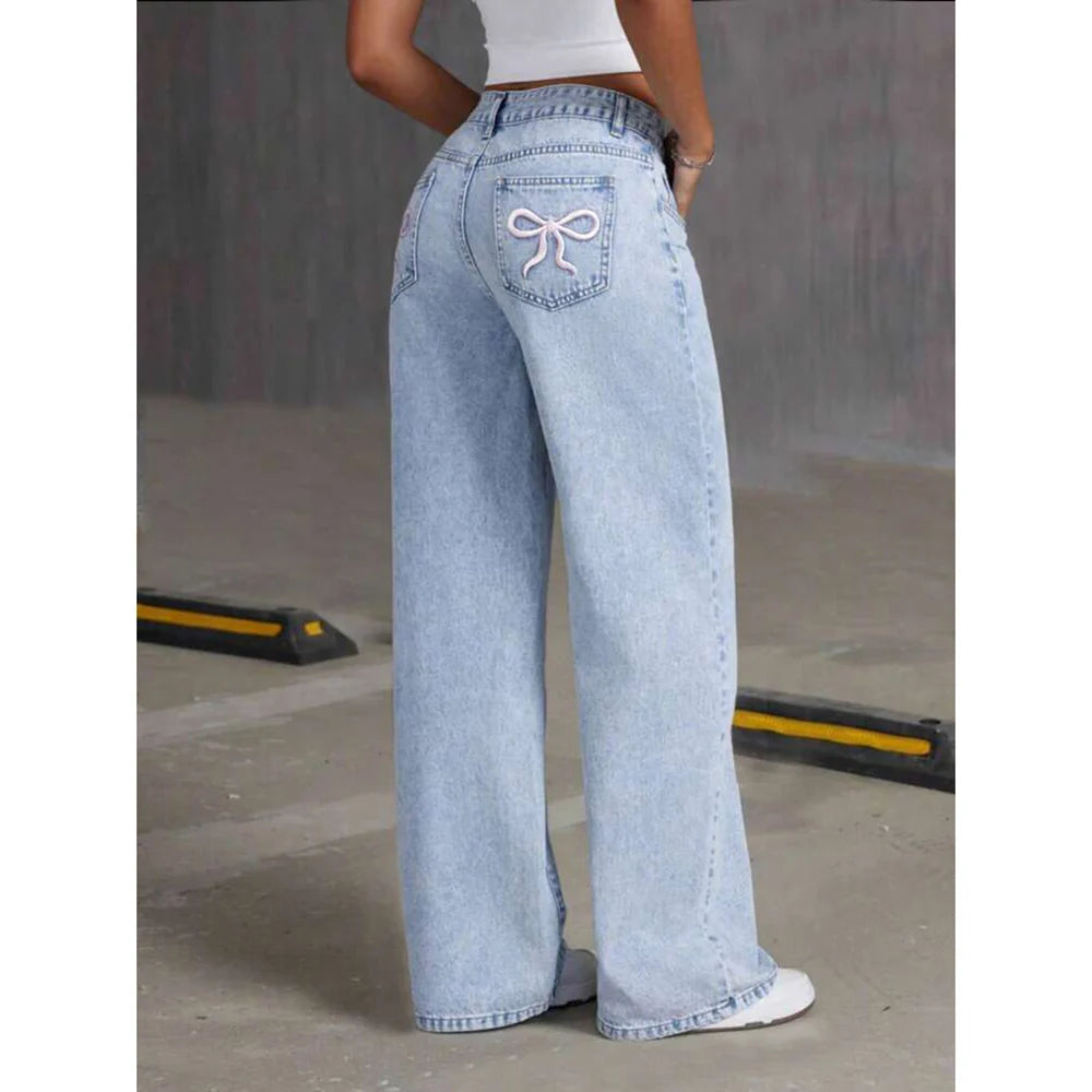 Women's Wide-Leg Pants – Mid-Rise Fluid Drape