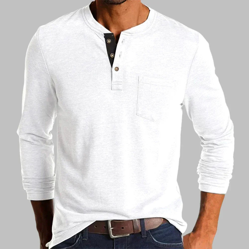 Men's Long Sleeve T-Shirt – Classic Crew Neck