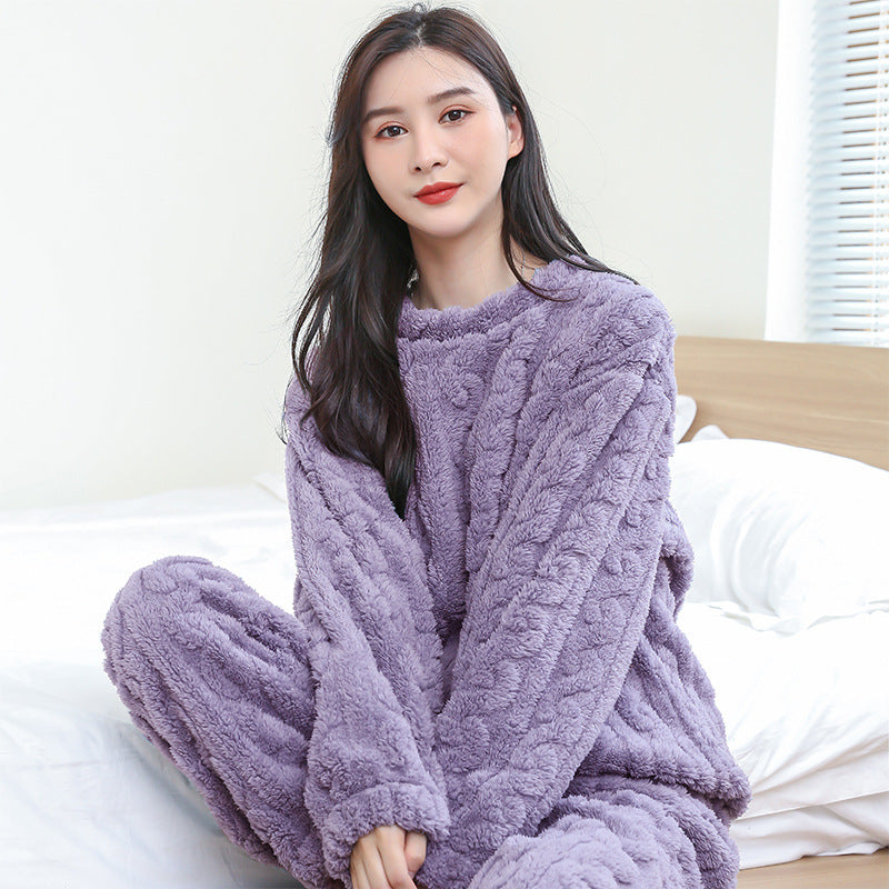 Women's Flannel Lounge Set – Relaxed Top and Pants