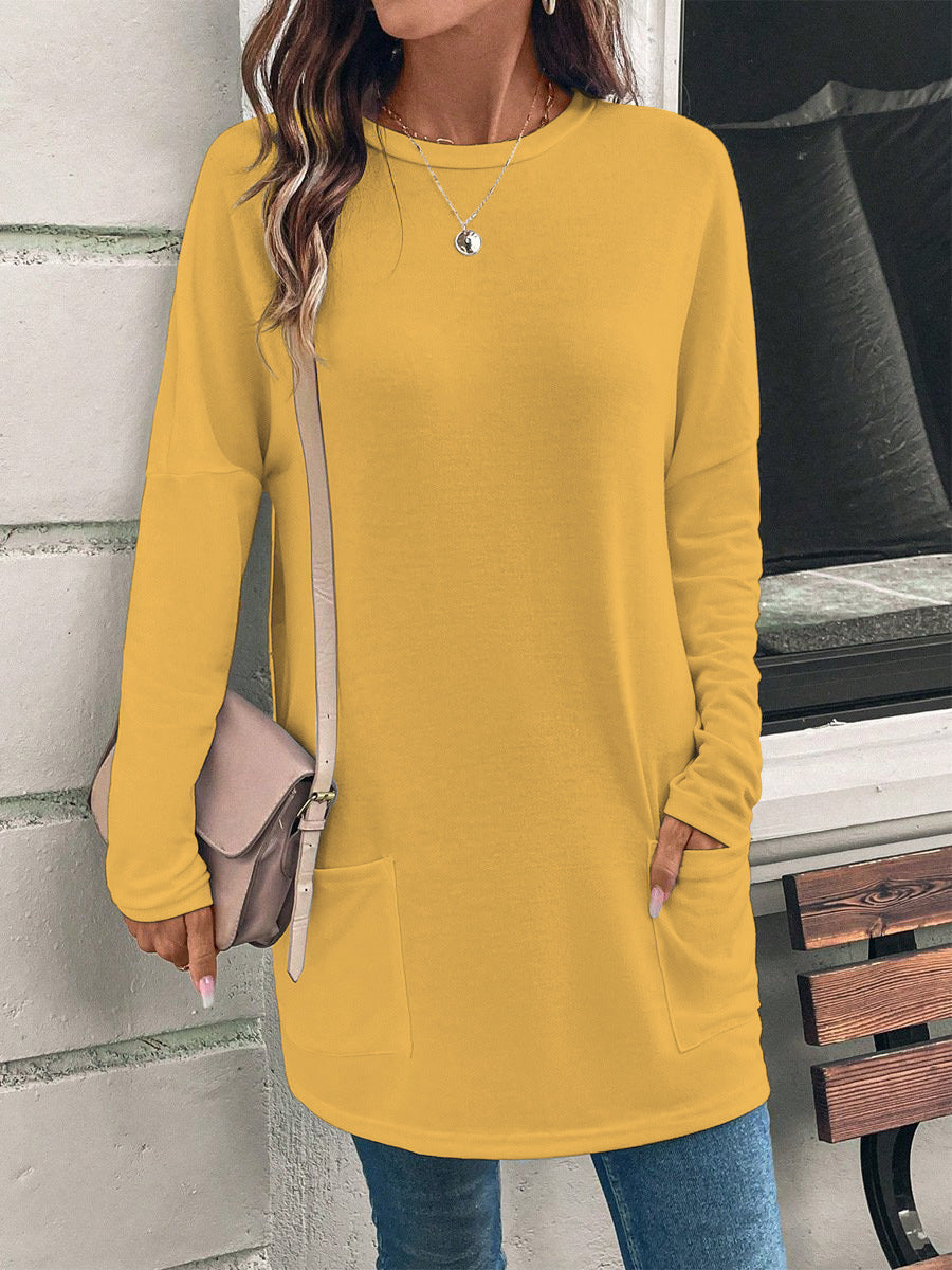 Women's Long Sleeve T-Shirt – Relaxed Fit Chest Pocket
