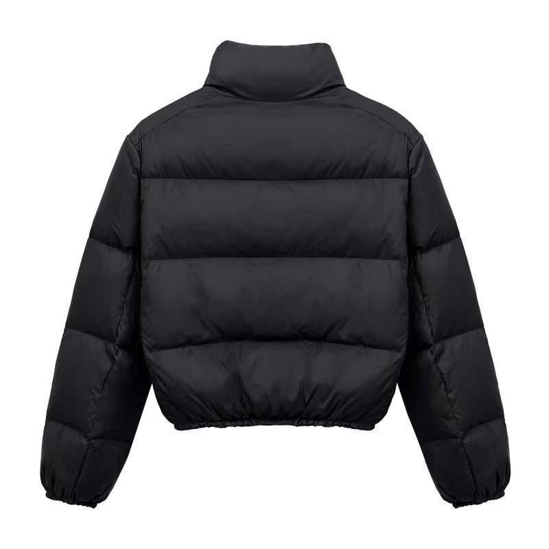 Women's Short Quilted Coat – Zip-Front Waist Length