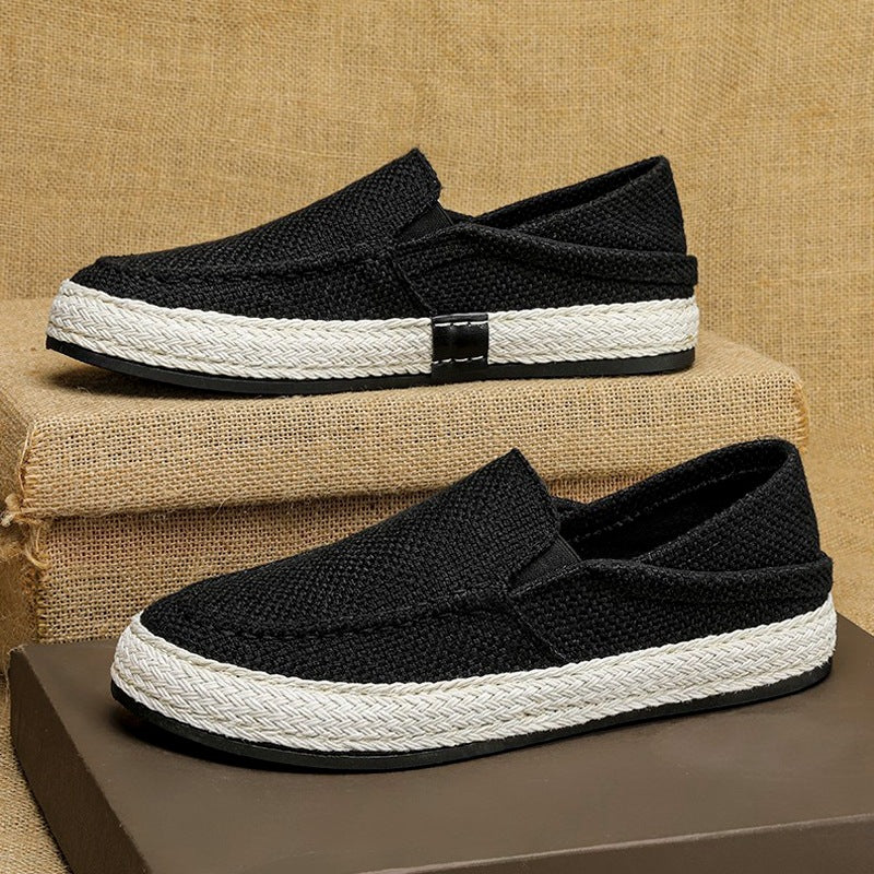 Men's Linen Loafers – Old Beijing Slip-On Style