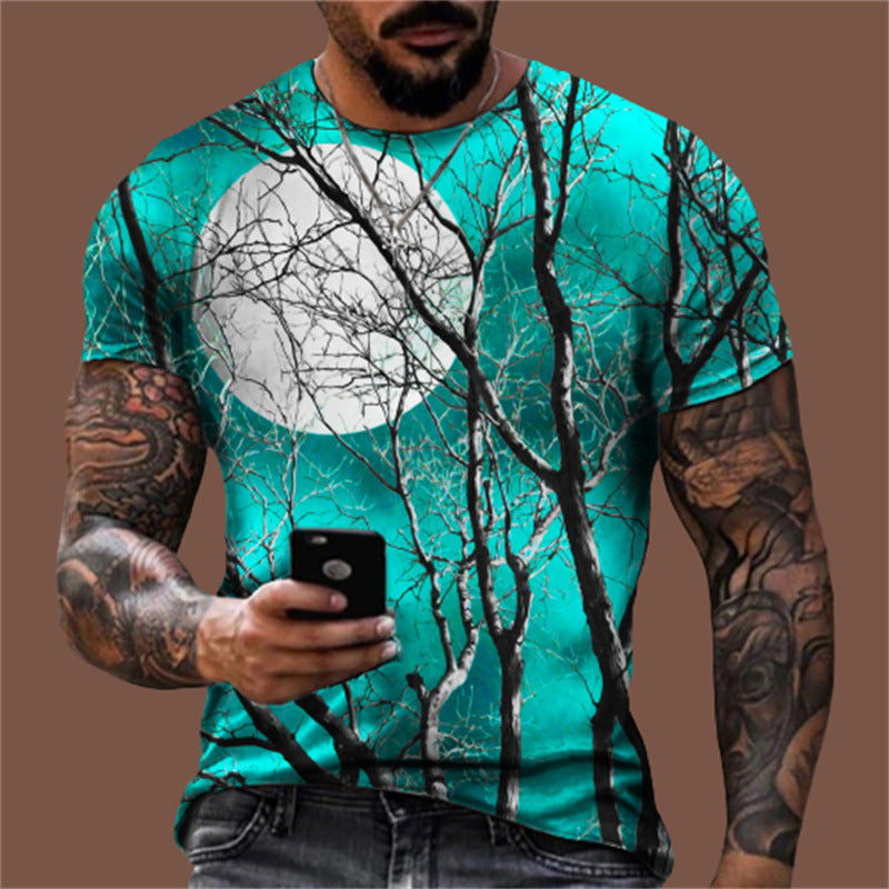 Men's Graphic Print T-Shirt – Relaxed Crew Neck Fit