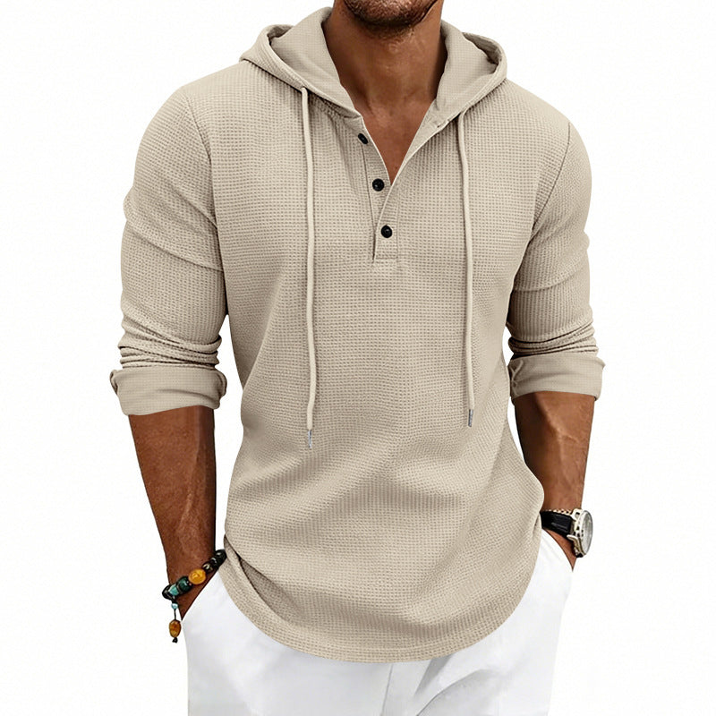 Men's Henley Sweatshirt – Relaxed Retro Fit