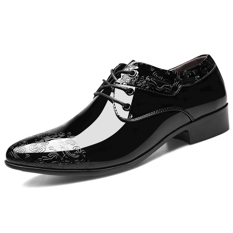 Men's Derby Shoe – Glossy Microfiber Upper