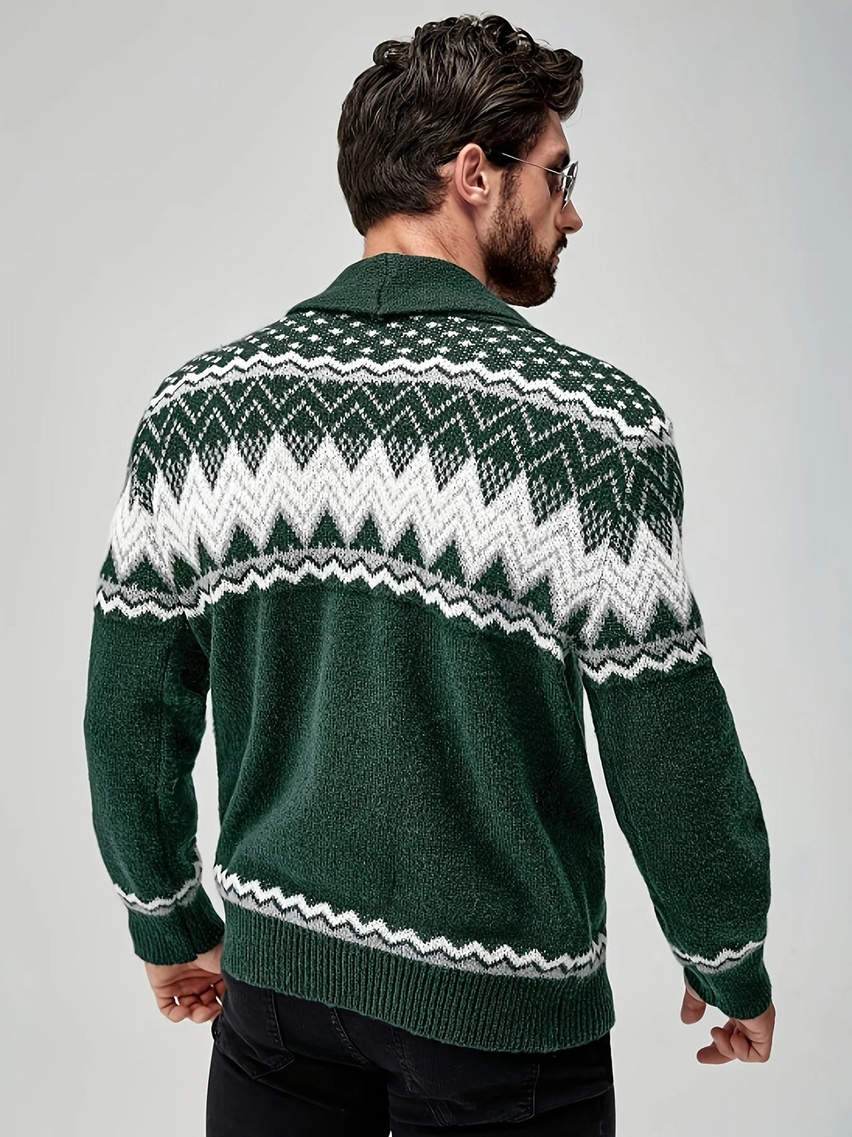 Men's Knit Cardigan – Button-Front Relaxed Fit