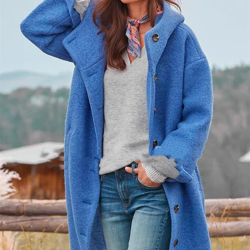 Women's Tweed Coat – Straight Mid-Length Cut