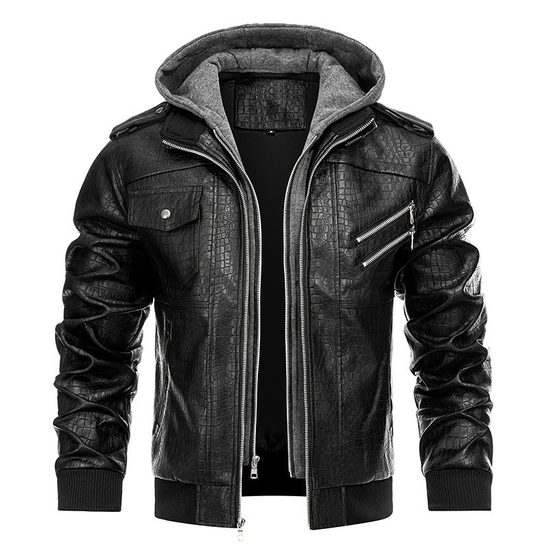 Men's Vegan Leather Coat – Clean Structured Cut
