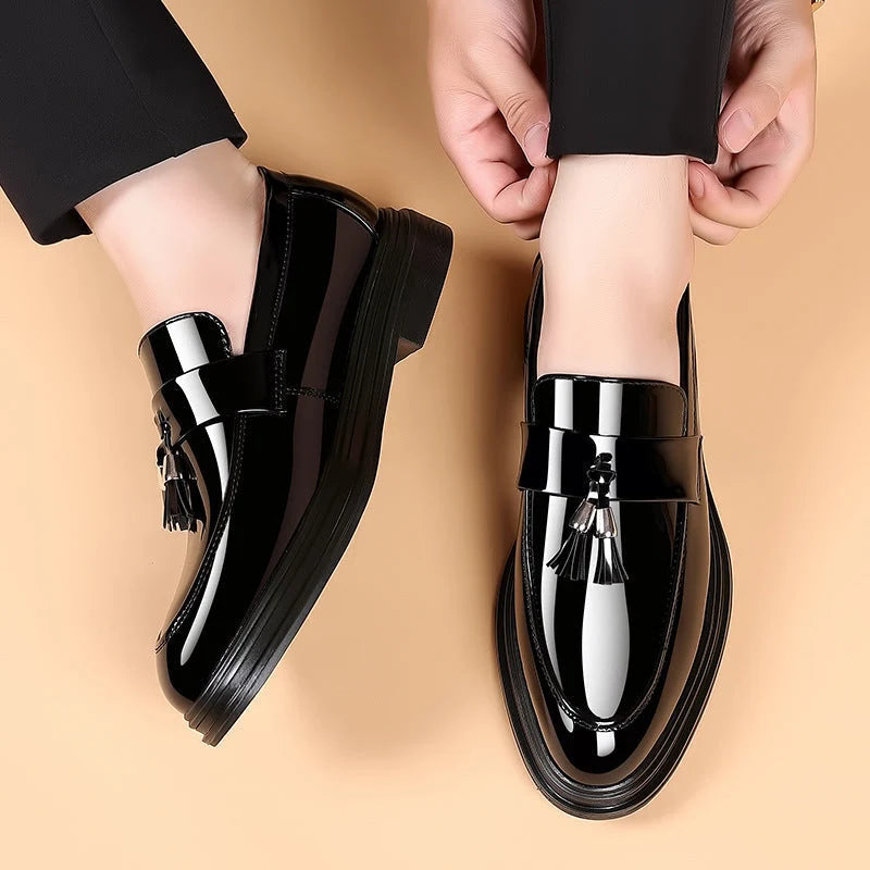 Men's Slip-On Loafer – Low Wedge Heel