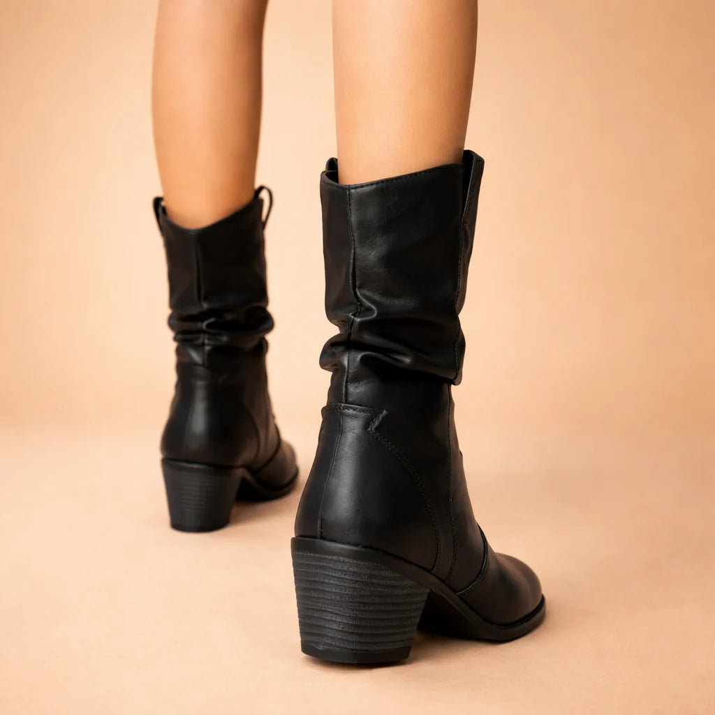 Women's Western Boot – Mid-Calf Block Heel