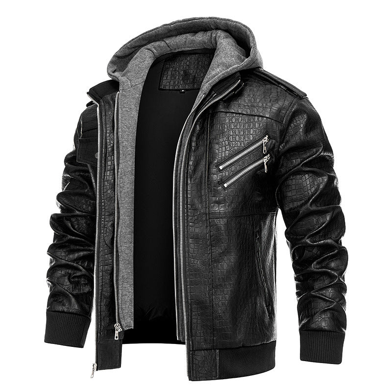 Men's Vegan Leather Coat – Clean Structured Cut