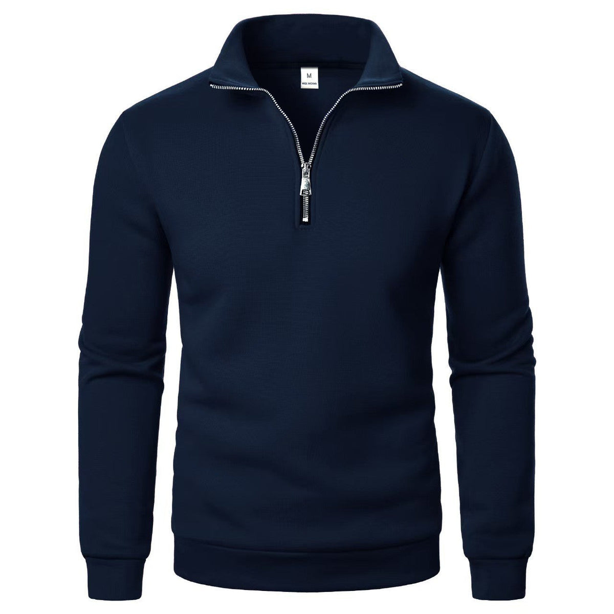 Men's Half-Zip Sweatshirt – Stand Collar Relaxed Fit