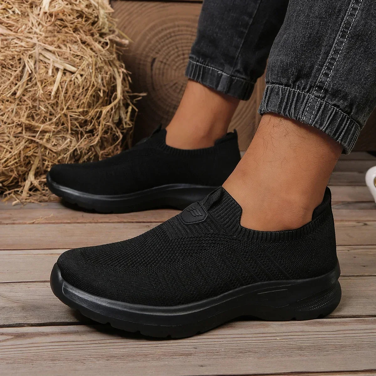 Men's Slip-On Sneaker – Lightweight Mesh Upper