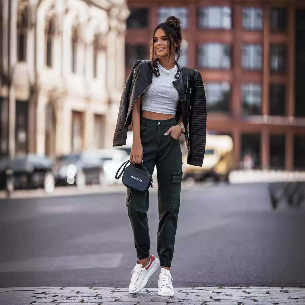 Women's Vegan Leather Jacket – Slim Tailored Fit