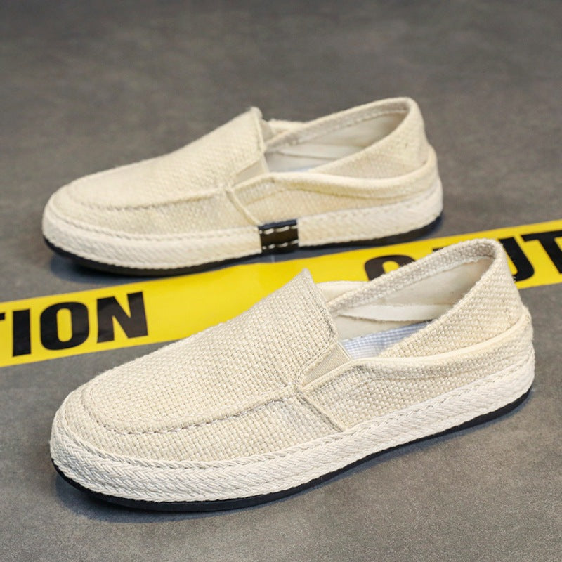 Men's Linen Loafers – Old Beijing Slip-On Style