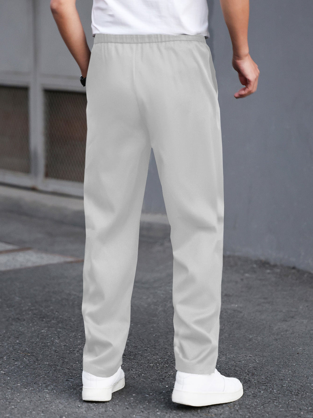 Men's Relaxed Pants – Mid-Rise Wide Leg