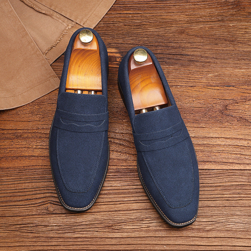 Men's Leather Derby Shoes – Clean Round-Toe Profile