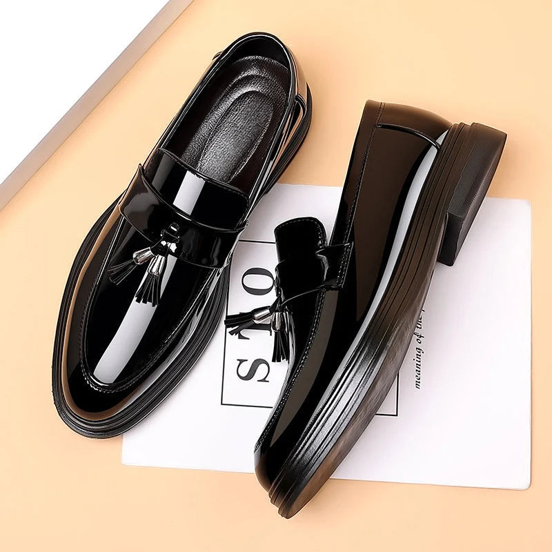 Men's Slip-On Loafer – Low Wedge Heel