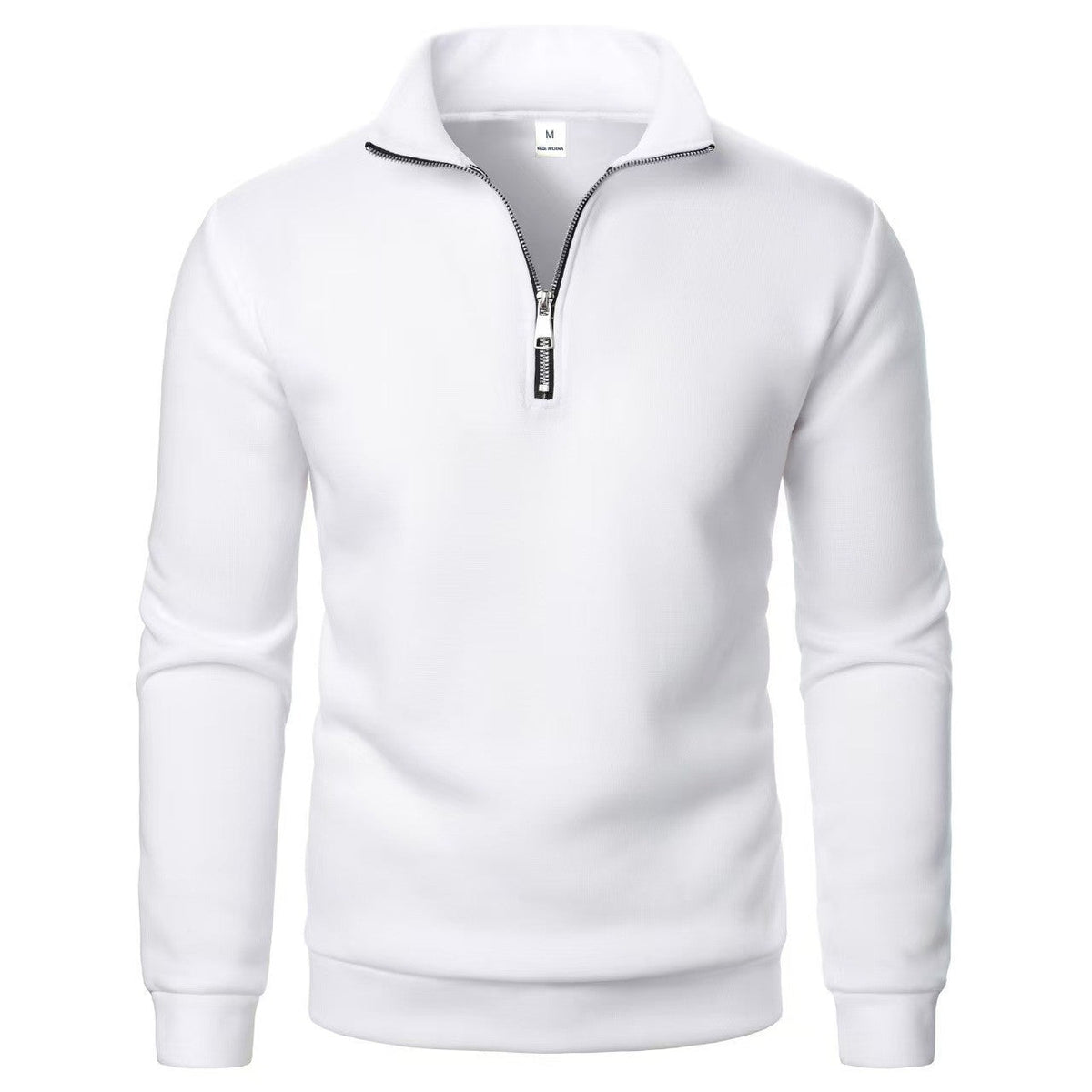 Men's Half-Zip Sweatshirt – Stand Collar Loose Fit