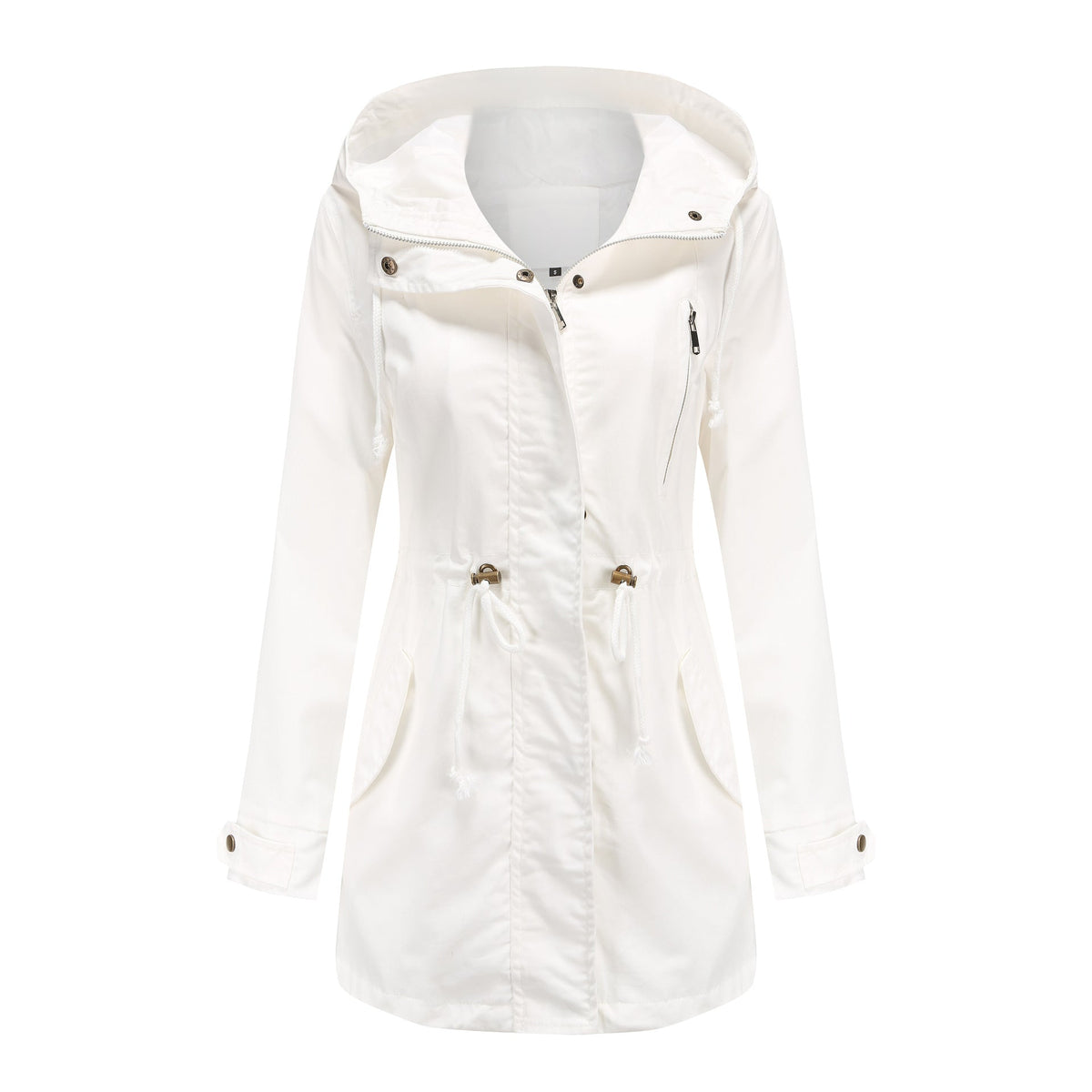 Women's Cotton Anorak Coat – Straight Mid-Length Fit