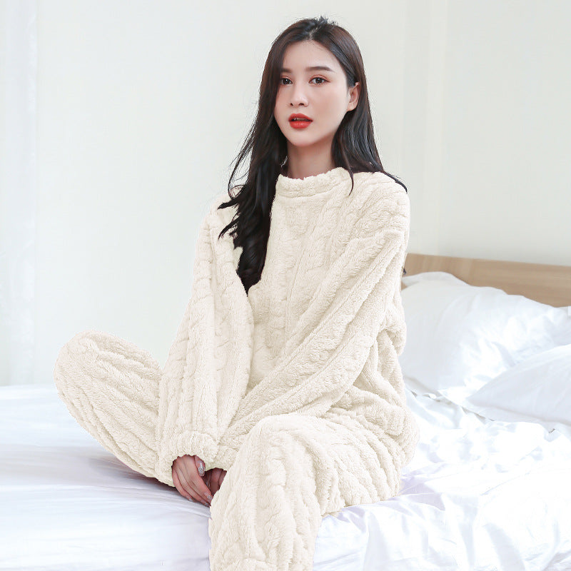 Women's Flannel Lounge Set – Relaxed Top and Pants