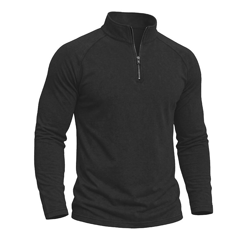 Men's Cotton Sweatshirt – Fitted Raglan Washed Look