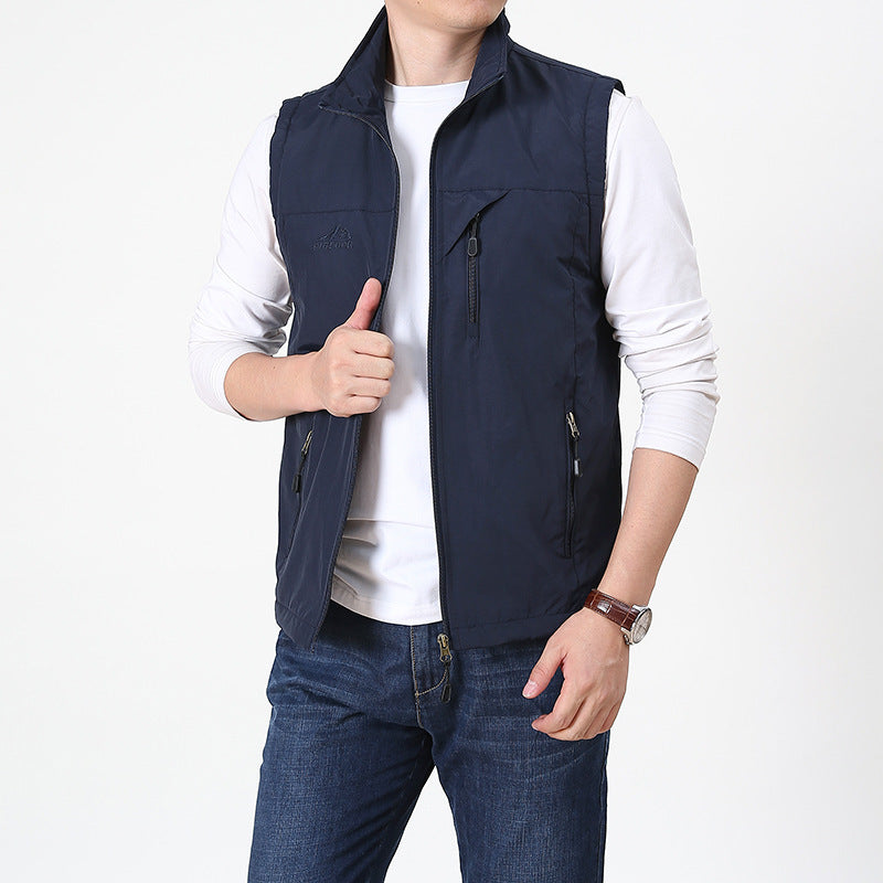 Men's Lightweight Zip Vest – Regular Fit Layer