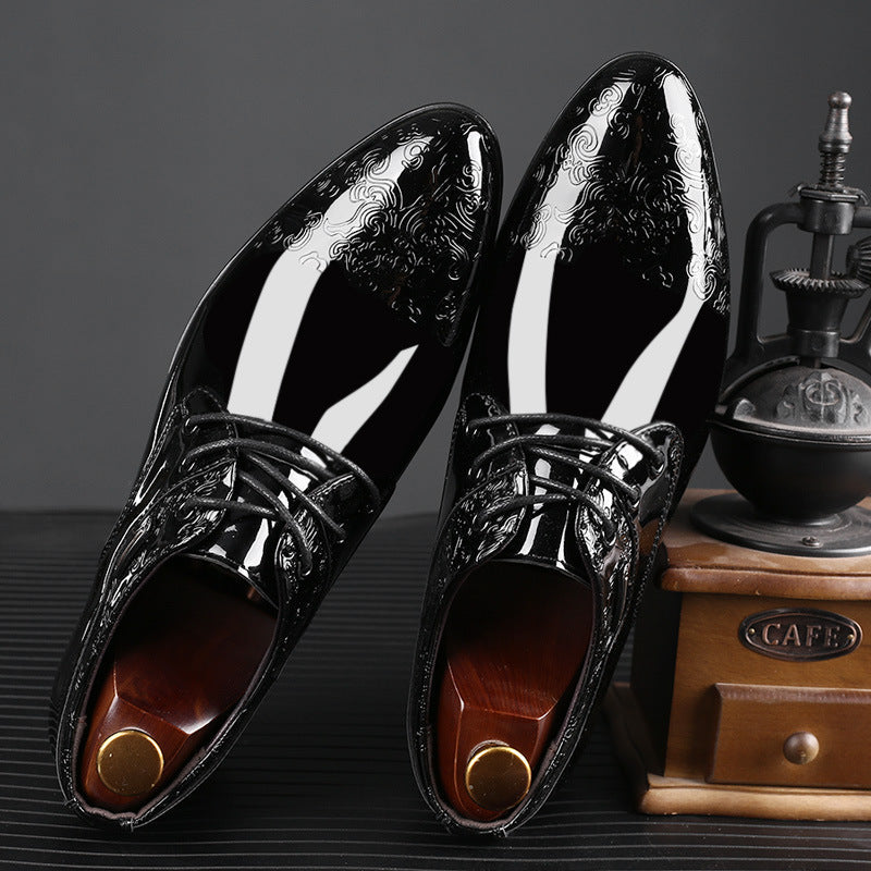 Men's Derby Shoe – Glossy Microfiber Upper