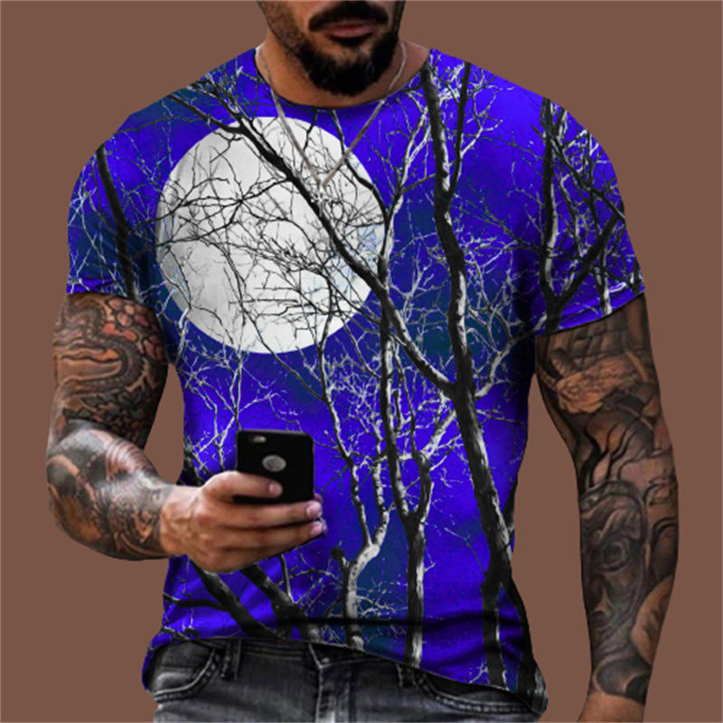 Men's Graphic Print T-Shirt – Relaxed Crew Neck Fit
