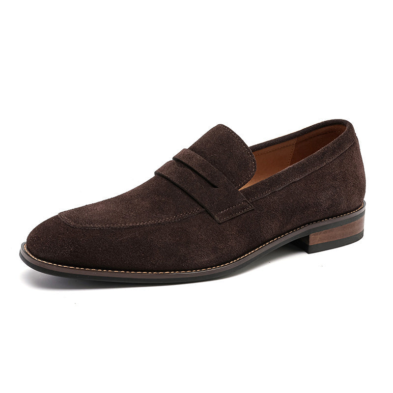 Men's Casual Shoe – Wide Fit Leather-Look Upper