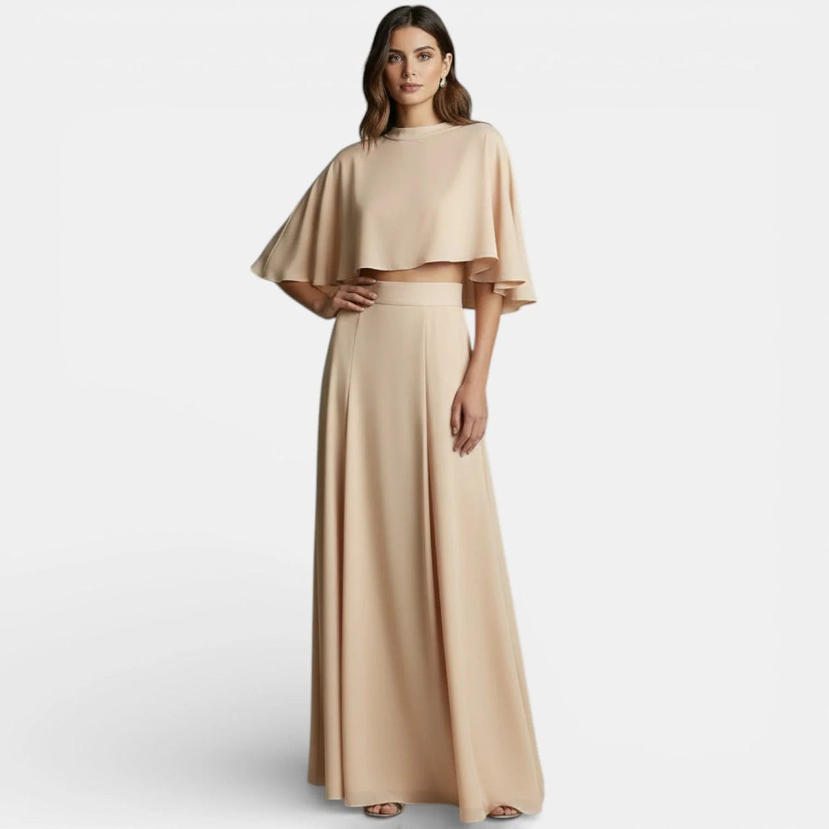 Women's Satin Two-Piece Set – Relaxed Matching Top and Pants