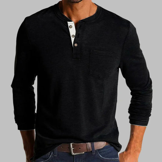 Men's Long Sleeve T-Shirt – Classic Crew Neck