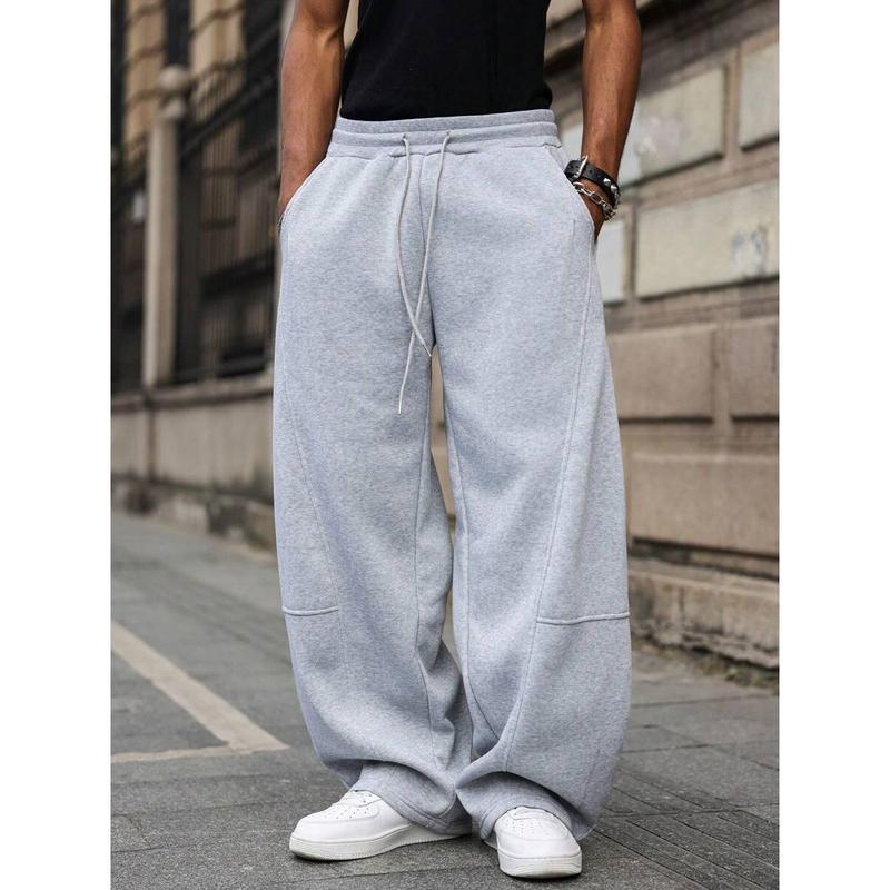 Men's High-Rise Straight Pants – Cropped Lightweight Fit
