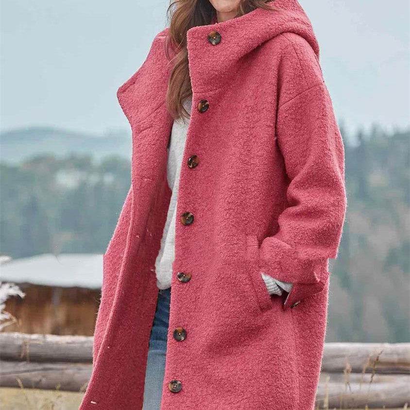 Women's Tweed Coat – Straight Mid-Length Cut
