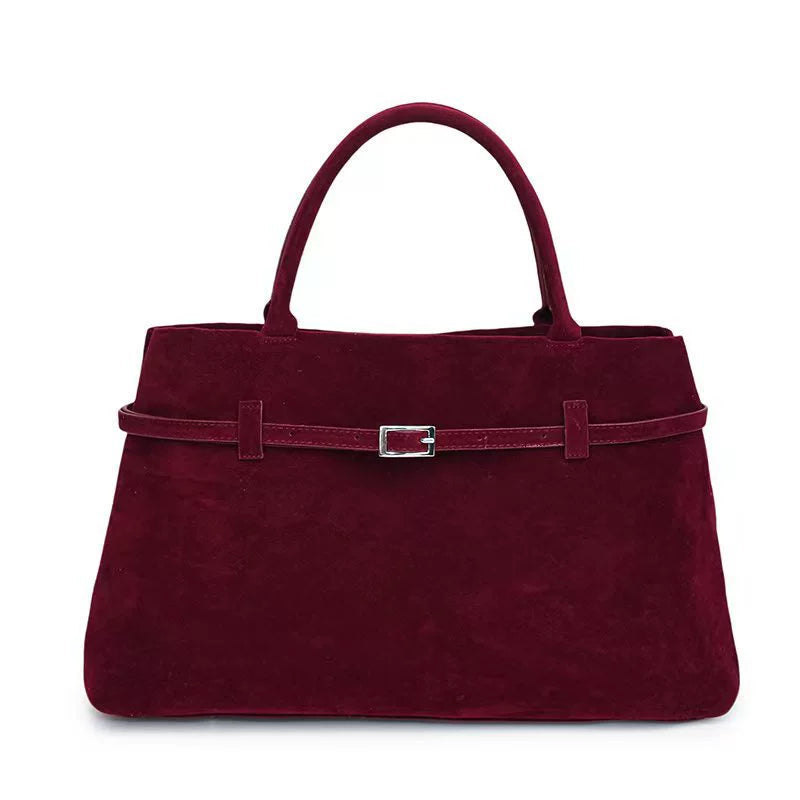 Women's Large Structured Handbag – Belted Strap Detail