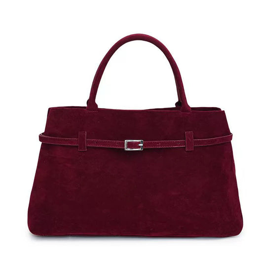 Women's Large Structured Handbag – Belted Strap Detail