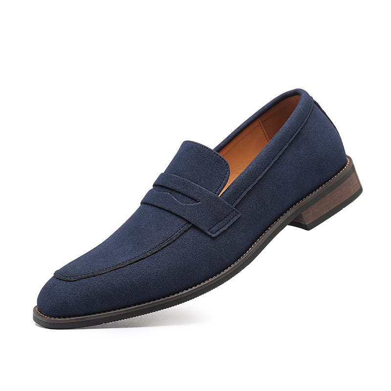 Men's Leather Derby Shoes – Clean Round-Toe Profile