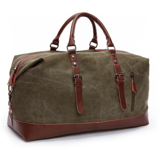 Men's Canvas Tote Bag – Large Shoulder Travel Size