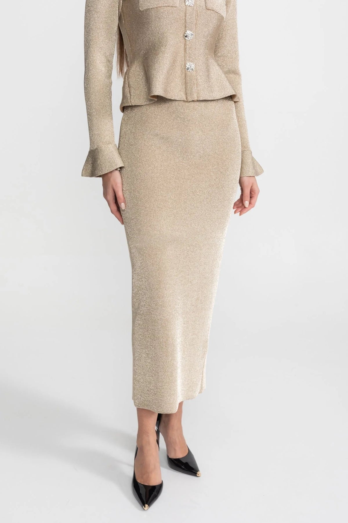 Women's Bodycon Dress – Faux Two-Piece Long Sleeve