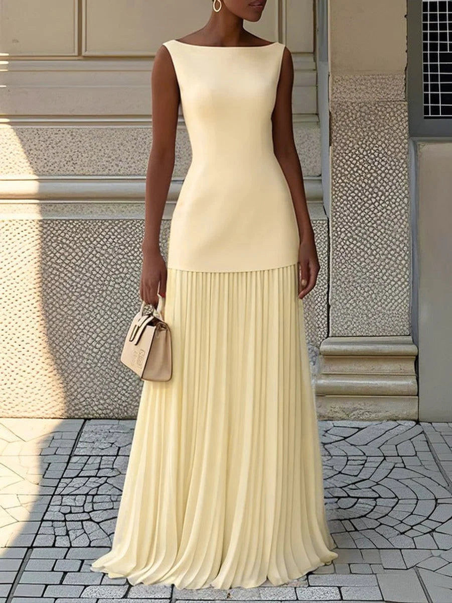 Women's Sleeveless Knit Dress – Ribbed Bodycon Fit