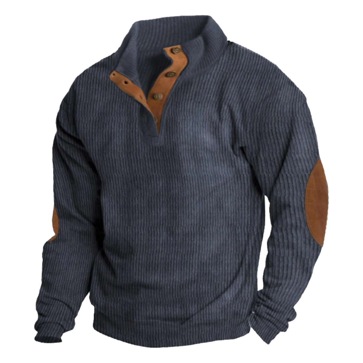 Men's Mock Neck Sweater – Relaxed Long-Sleeve Fit