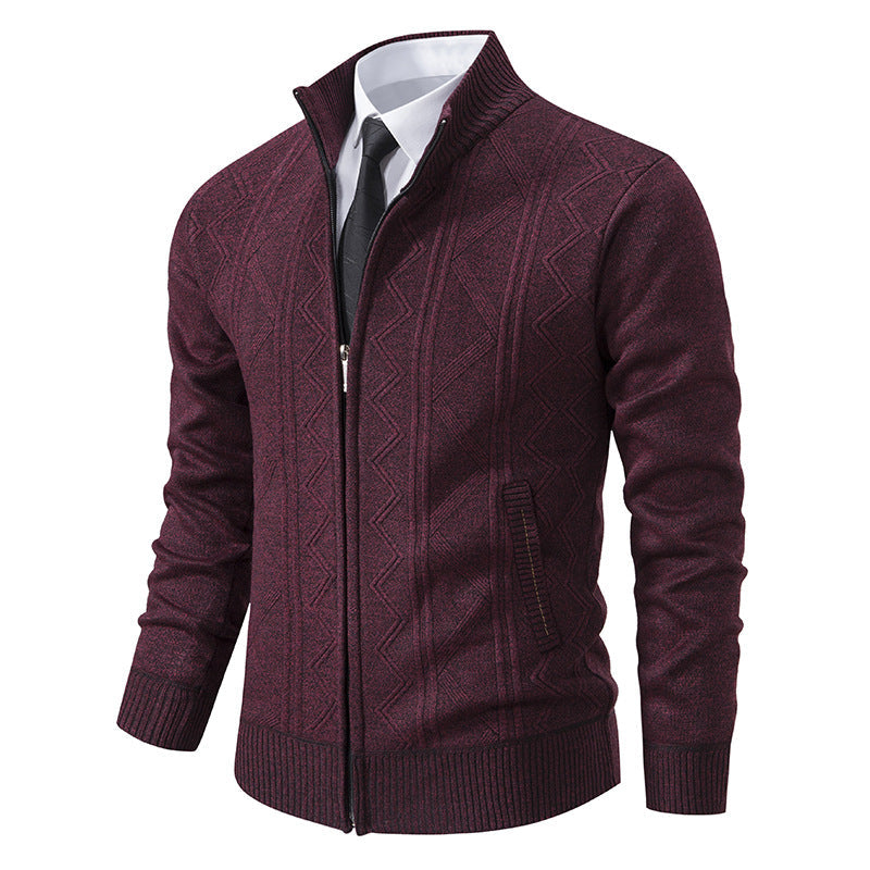 Men's Knit Cardigan – Chunky Open-Front Fit