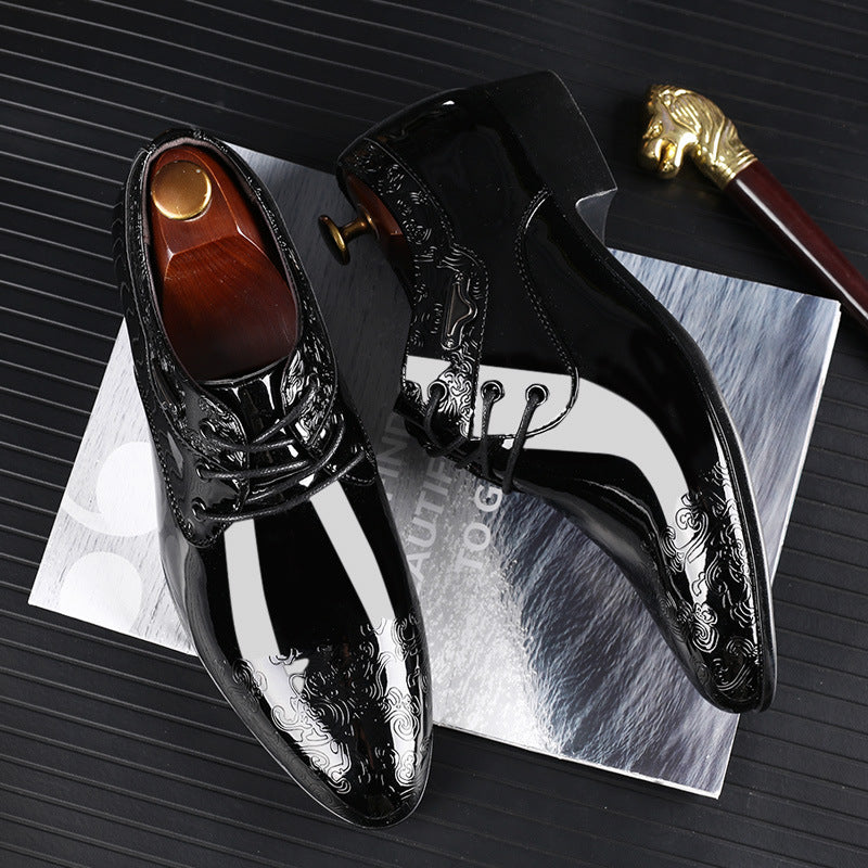 Men's Derby Shoe – Glossy Microfiber Upper