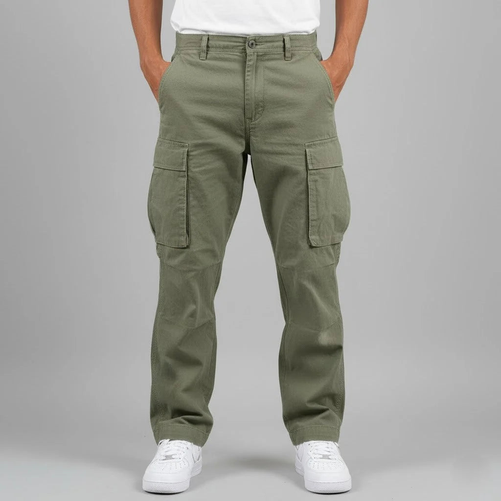 Men's Cargo Pants – Relaxed Drawstring Fit
