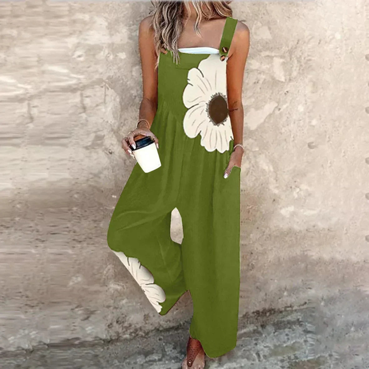 Women's Printed Jumpsuit – Relaxed Wide Fit