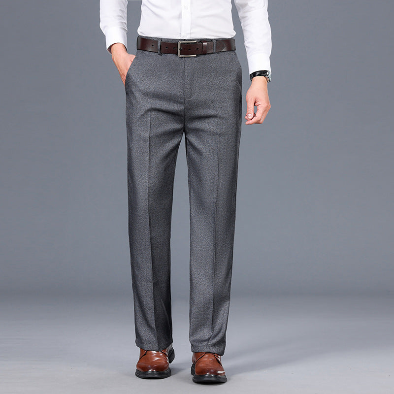 Men's Straight-Leg Dress Pants – Heavyweight Stretch Weave