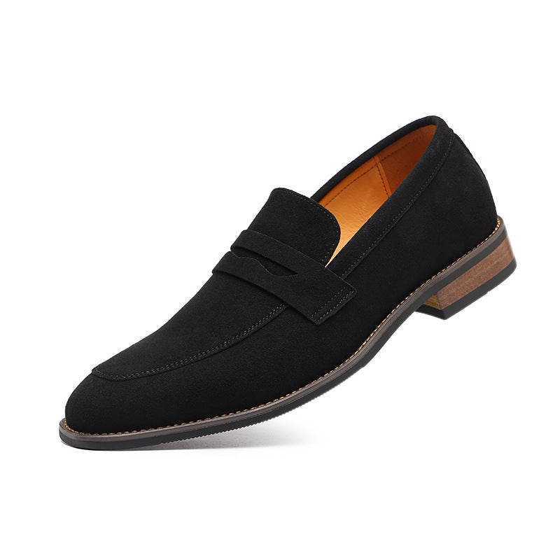 Men's Leather Derby Shoes – Clean Round-Toe Profile