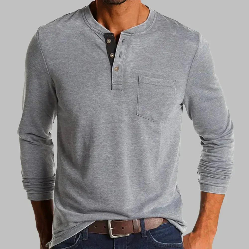 Men's Long Sleeve T-Shirt – Classic Crew Neck